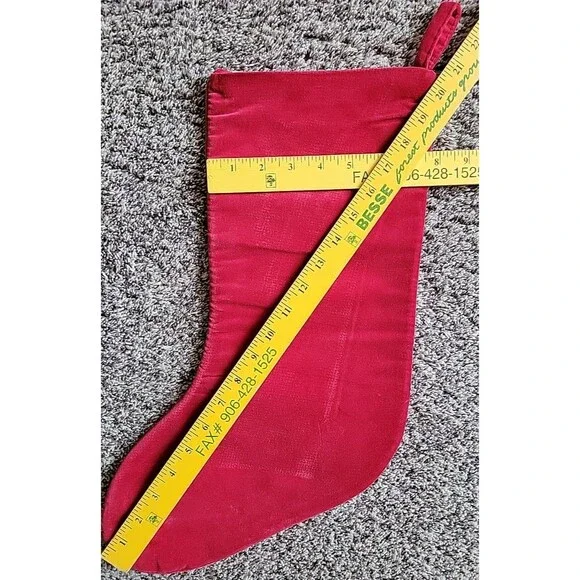 Lands' End Christmas Stocking Shelia monogram Gingerbread House Red C7 - Picture 2 of 6